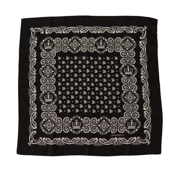 Dolce & Gabbana Brown Cactus Print Square Handkerchief Scarf main image 0